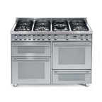 Lofra Professional Electric Oven with 7 Burner Gas Top – 120cm