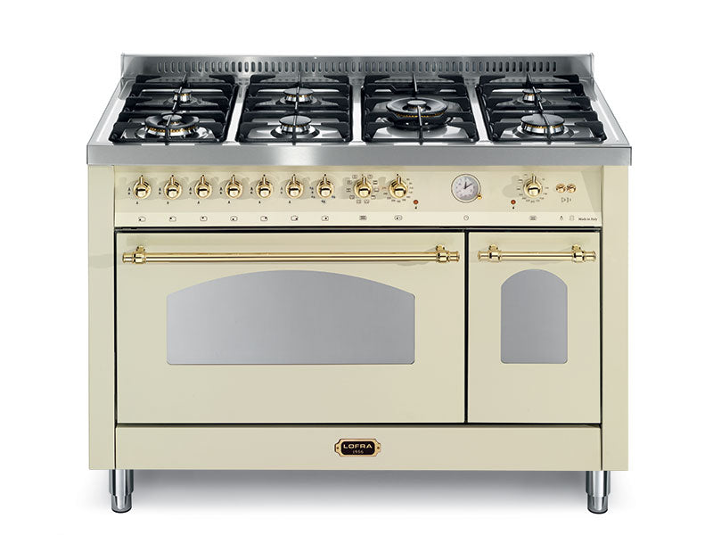 Lofra Dolce Vita Electric Oven with 7 Burner Gas Top – 120cm (Gold)