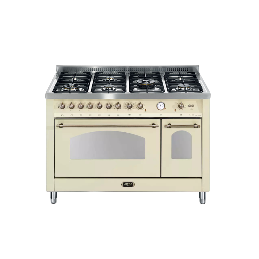 Lofra Dolce Vita Electric Oven with 7 Burner Gas Top – 120cm (Gold)